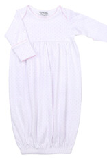 Magnolia Baby Mini Dots Pink Gathered Gown