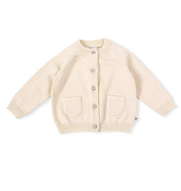 Viverano Milan Classic Button Cardigan Cream