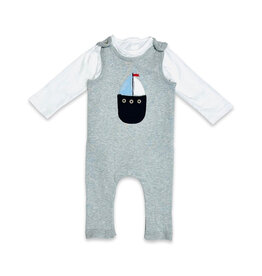 Viverano SALE Boat Embroidered Pocket Overall Set