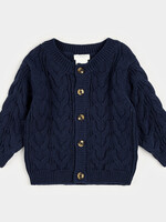 Petit Lem DRESS BLUES SWEAT KNIT CARDIGAN