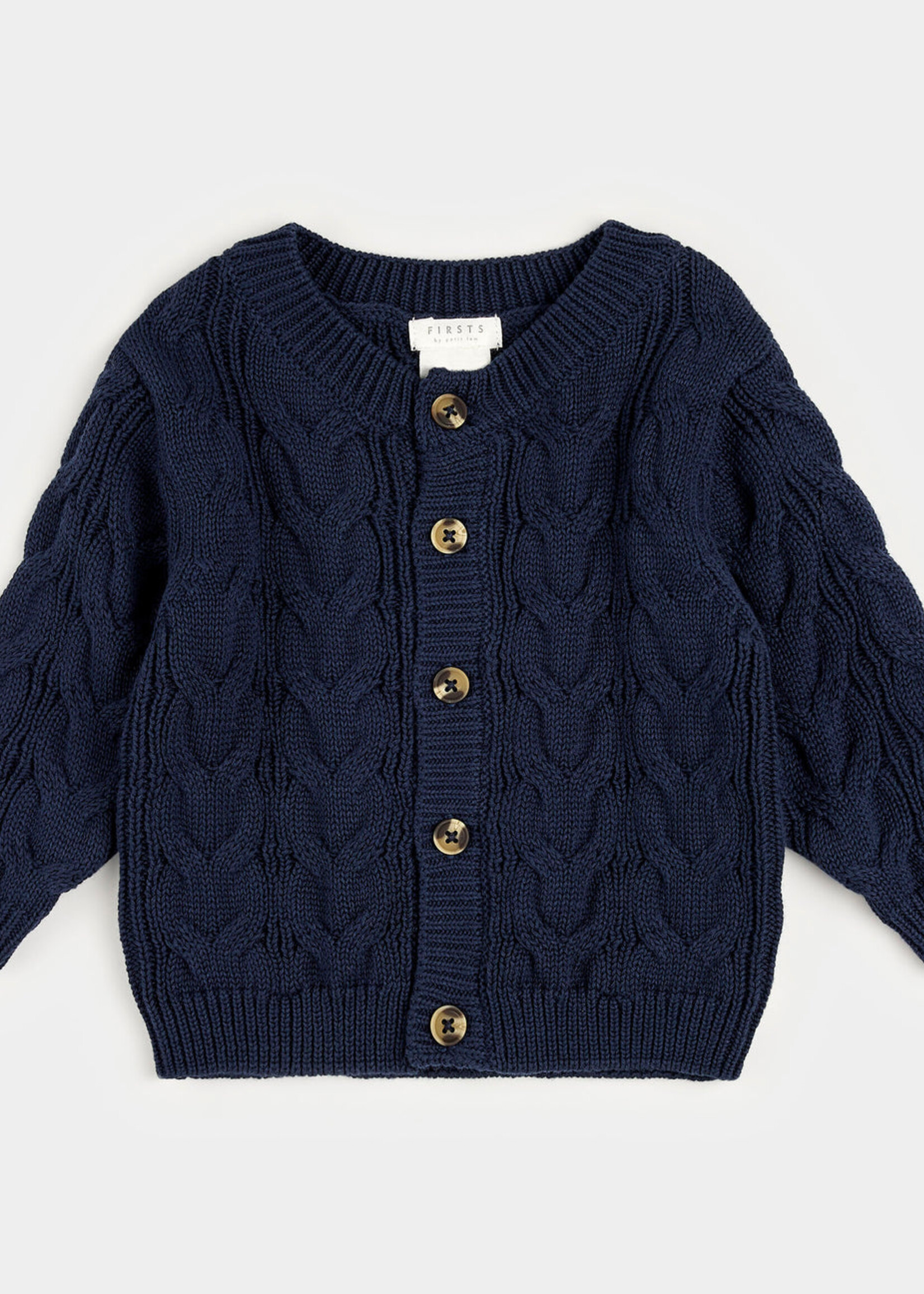 Petit Lem DRESS BLUES SWEAT KNIT CARDIGAN
