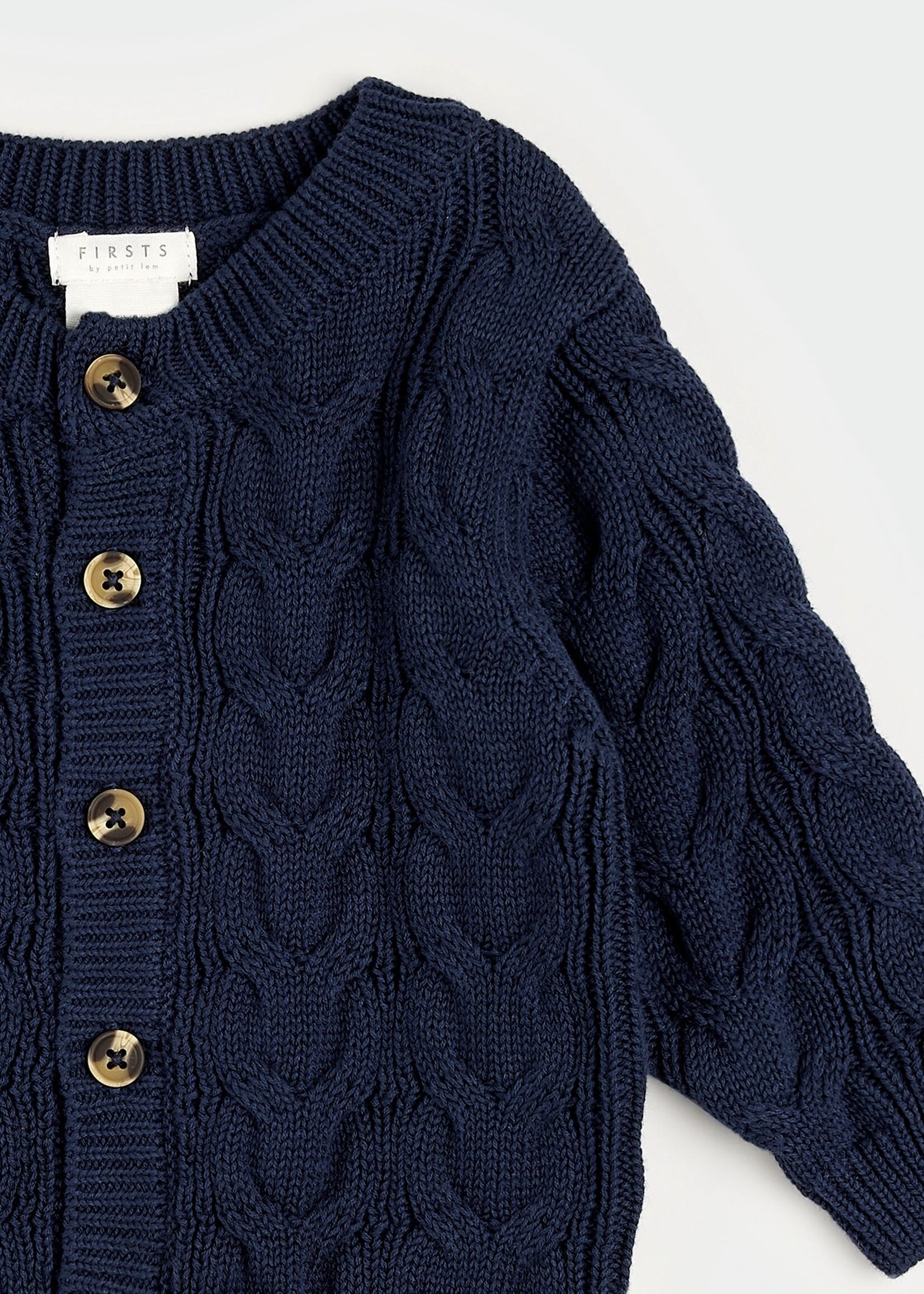 Petit Lem DRESS BLUES SWEAT KNIT CARDIGAN