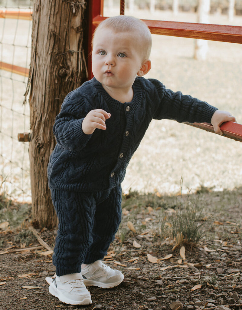 Petit Lem DRESS BLUES SWEATER KNIT LEGGINGS