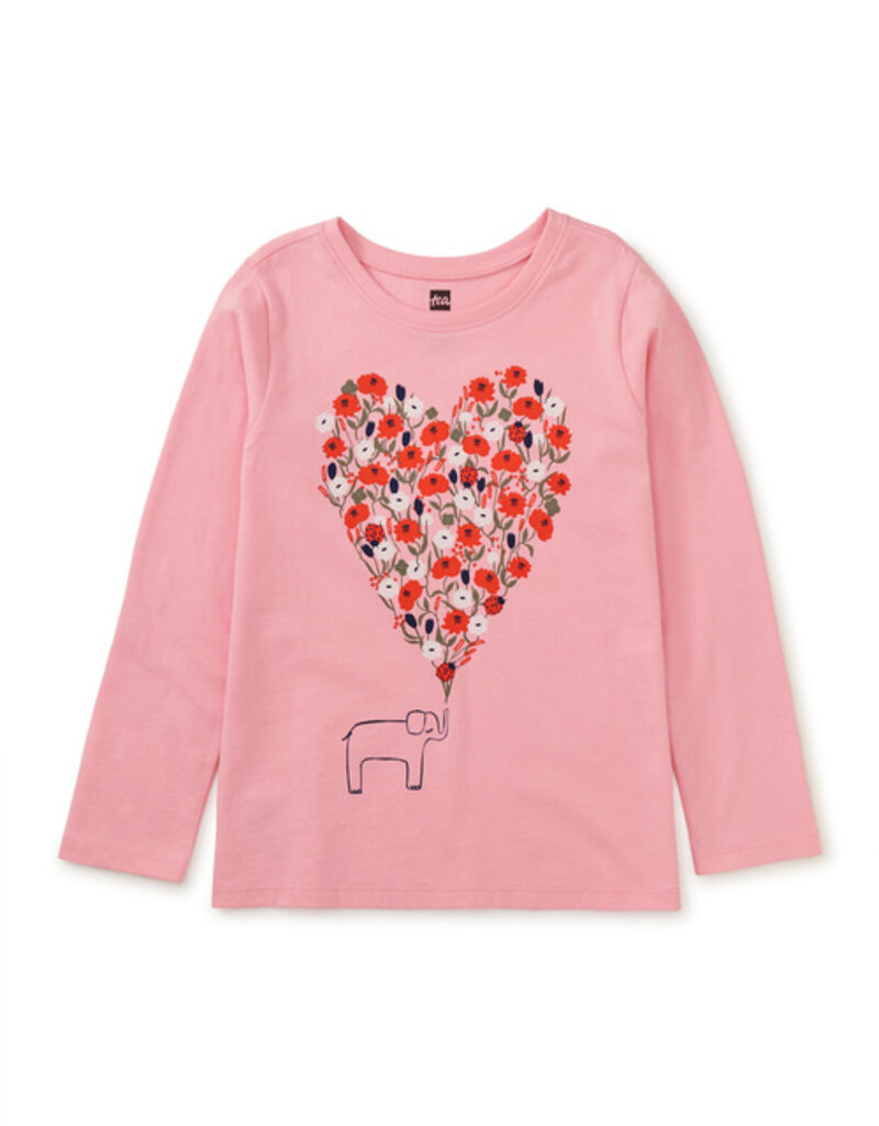 Tea Collection Elephant Heart Graphic Tee Blossom
