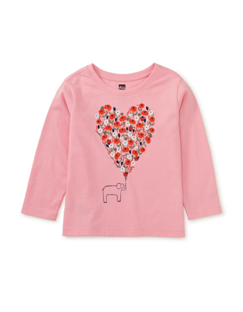 Tea Collection Elephant Heart Graphic Tee Blossom