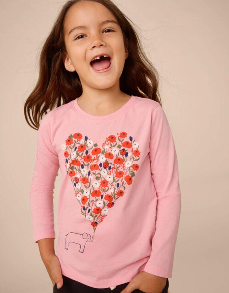 Tea Collection Elephant Heart Graphic Tee Blossom