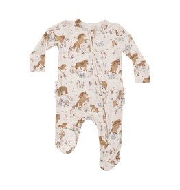 Angel Dear Pretty Ponies 2 Way Zip Ruffle Footie
