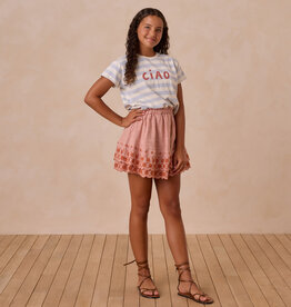 Rylee + Cru Inc. ROSE MINI SKIRT POPPY GINGHAM