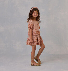 Rylee + Cru Inc. TIERED MINI SKIRT POPPY GINGHAM