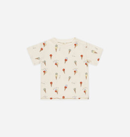 Rylee + Cru Inc. RAW EDGE TEE GELATO NATURAL