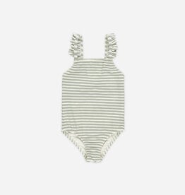 Rylee + Cru Inc. POSITANO ONE-PIECE SAGE STRIPE
