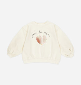 Rylee + Cru Inc. OVERSIZED SWEATSHIRT JOIE DE VIVRE