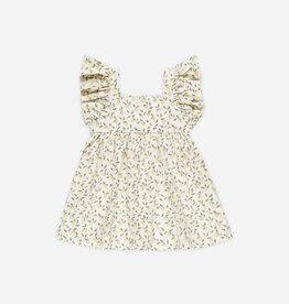 Rylee + Cru Inc. MARIPOSA DRESS LEMONS IVORY