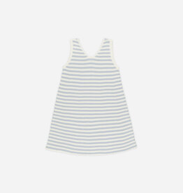 Rylee + Cru Inc. CROCHET TANK MINI DRESS BLUE STRIPE