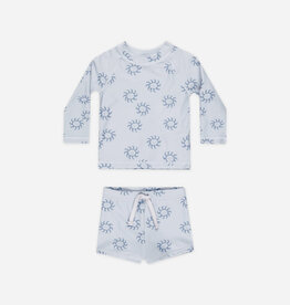 Rylee + Cru Inc. BOYS RASHGUARD SET SUNS LIGHT-BLUE