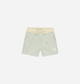 Rylee + Cru Inc. BOARDSHORT SAGE STRIPE IVORY