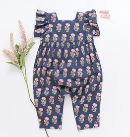 Pink Chicken SALE baby elsie jumper navy flower drop