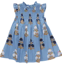 Pink Chicken SALE stevie dress blue flowerette
