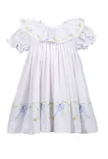 The Proper Peony Beatrice Bow Dress Embroidered