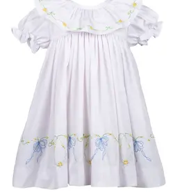 The Proper Peony Beatrice Bow Dress Embroidered