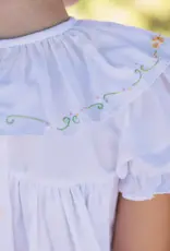 The Proper Peony Beatrice Bow Dress Embroidered