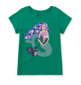 Tea Collection Amazon River Mermaid Graphic T Viridis