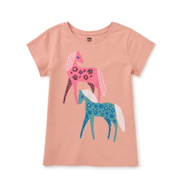 Tea Collection Brazilian Horse Graphic Tee FADO ROSE