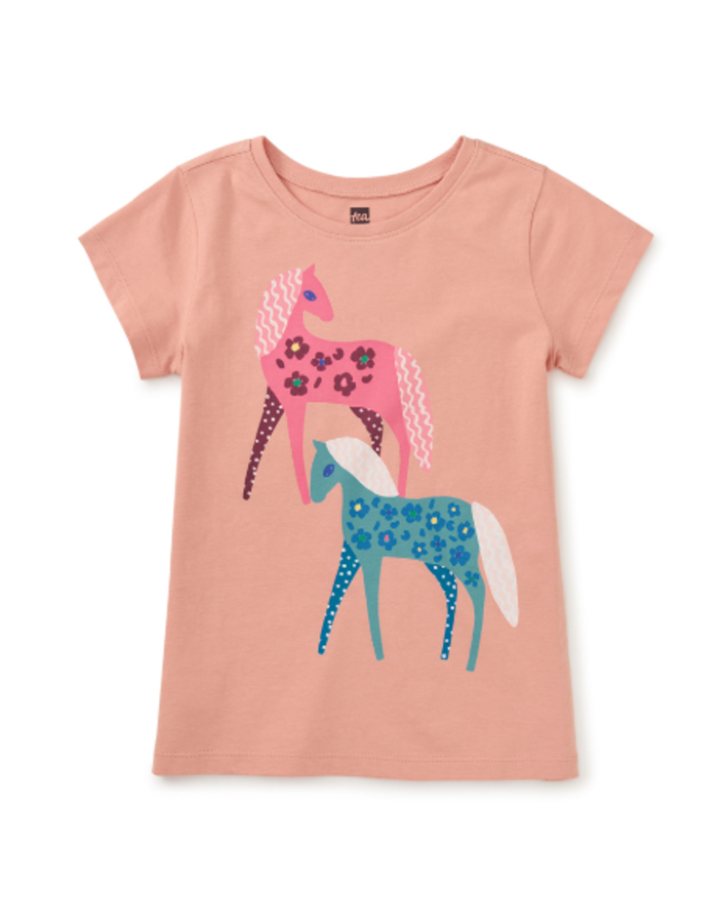 Tea Collection Brazilian Horse Graphic Tee FADO ROSE