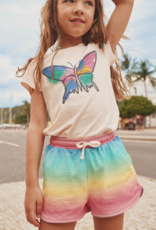 Tea Collection Tie Waist Shorts Rio de Janiero Rainbow
