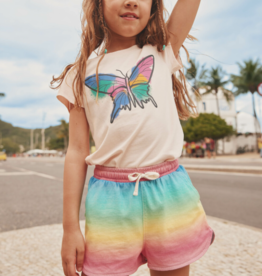 Tea Collection Rio de Janiero Rainbow Tie Waist Shorts