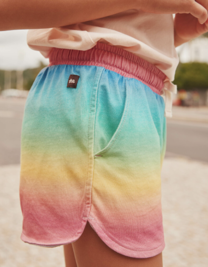 Tea Collection Tie Waist Shorts Rio de Janiero Rainbow