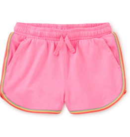 Tea Collection Rainbow Binding Track Shorts Sachet Pink