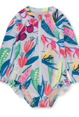 Tea Collection Rash Guard Baby Swimsuit Tropical Floral Burst