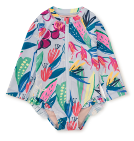 Tea Collection Rash Guard Baby Swimsuit Tropical Floral Burst