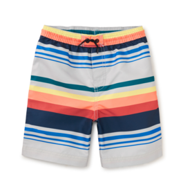 Tea Collection Full-Length Swim Trunks Mediterranean Stripe