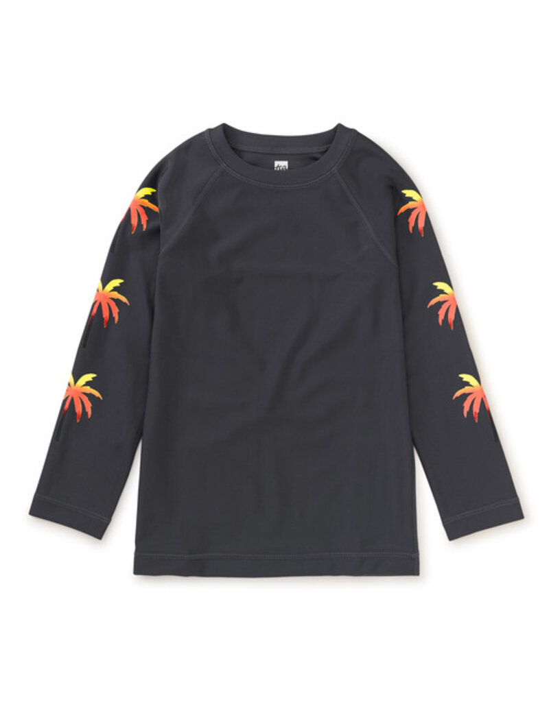 Tea Collection Palm Sleeve Rash Guard Pepper