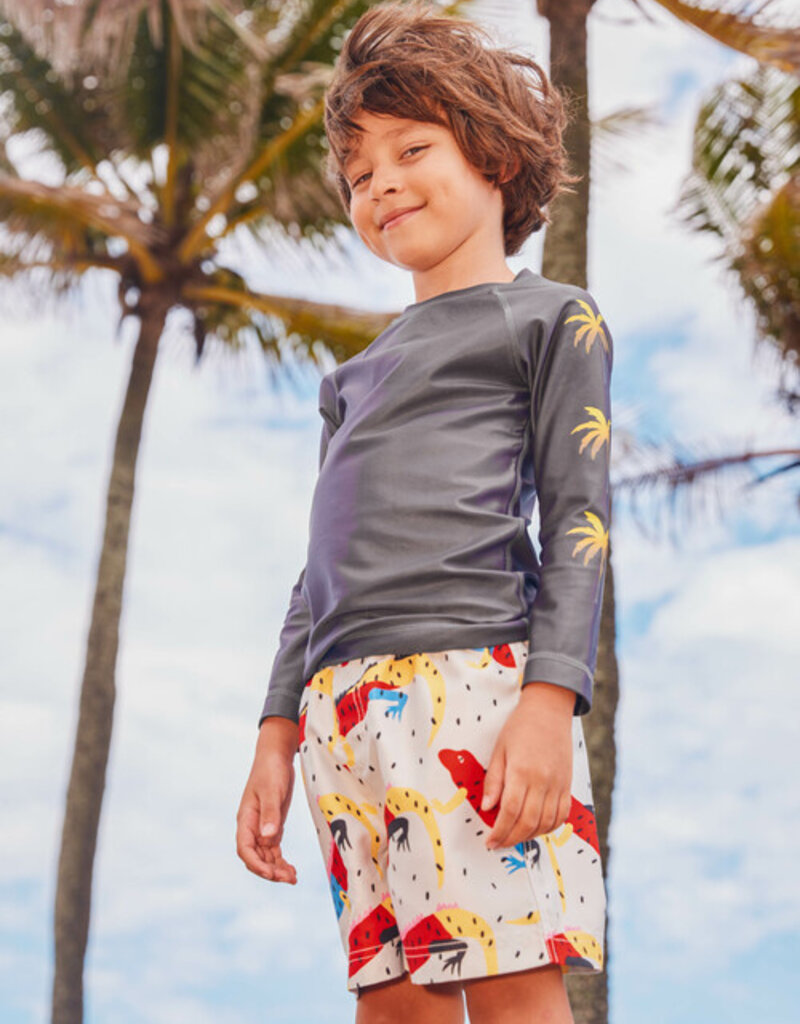 Tea Collection Palm Sleeve Rash Guard Pepper