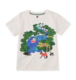 Tea Collection Amazon Scenic Graphic Tee Chalk