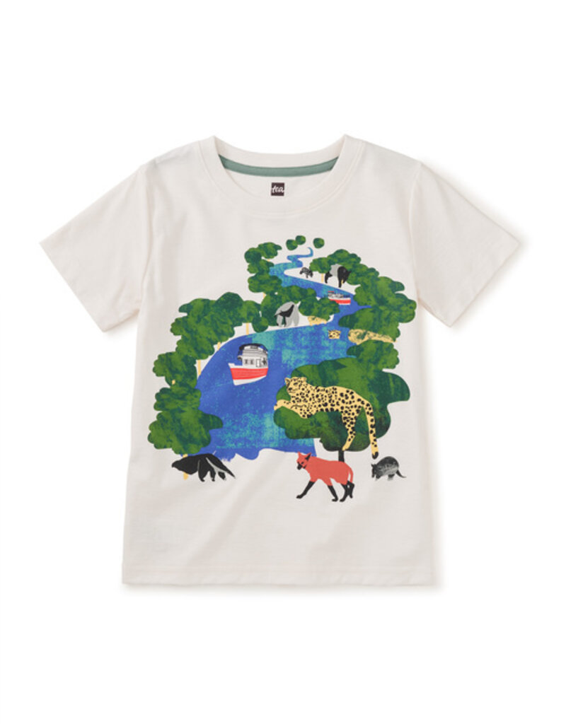 Tea Collection Amazon Scenic Graphic Tee Chalk