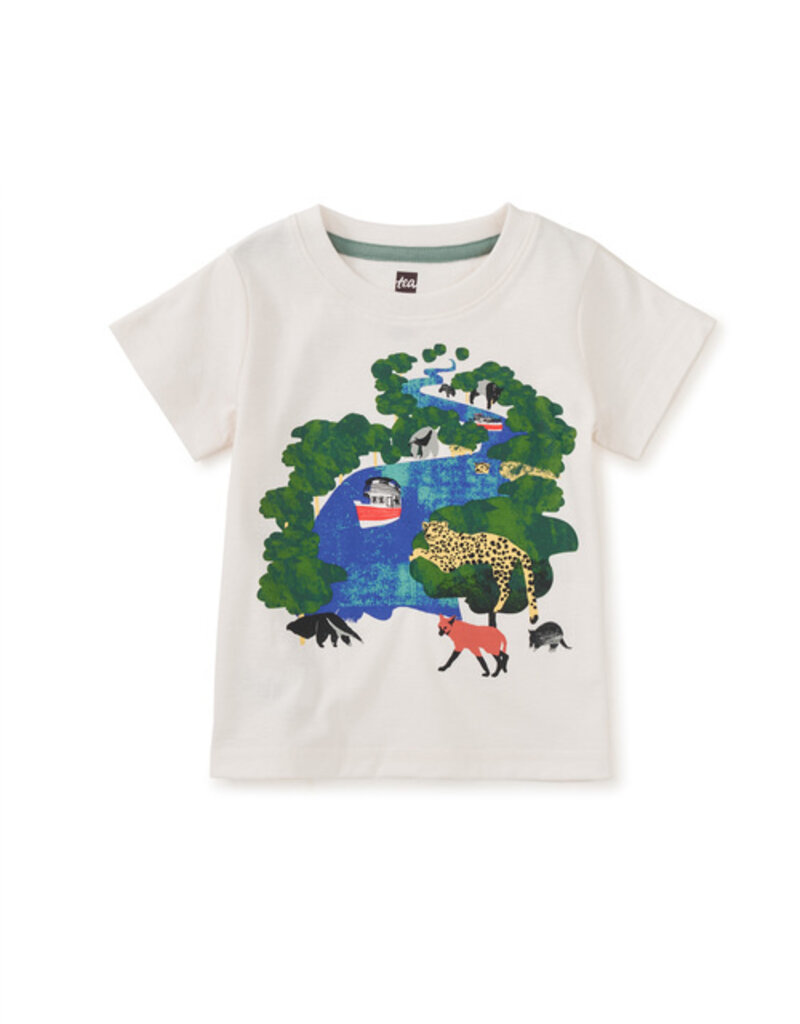 Tea Collection Amazon Scenic Graphic Tee Chalk