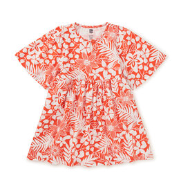 Tea Collection Kaftan Dress Tropical Foliage