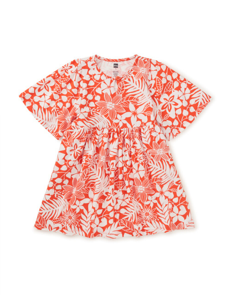 Tea Collection Kaftan Dress Tropical Foliage