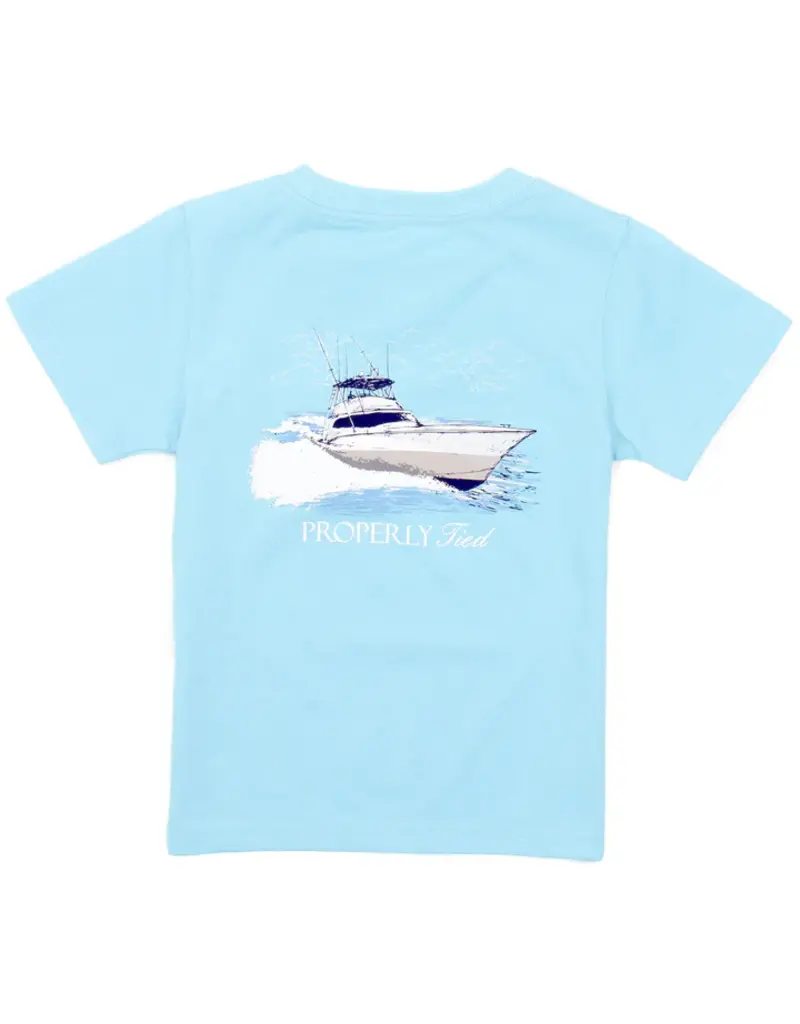Properly Tied Deep Sea S/S Tee Aqua