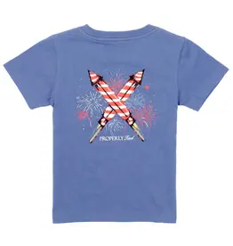 Properly Tied Firecracker S/S Tee Space Blue