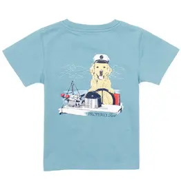 Properly Tied Golden Captain S/S Tee Coastal Sky
