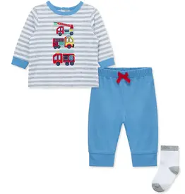 Little Me Firetrucks Jogger Set