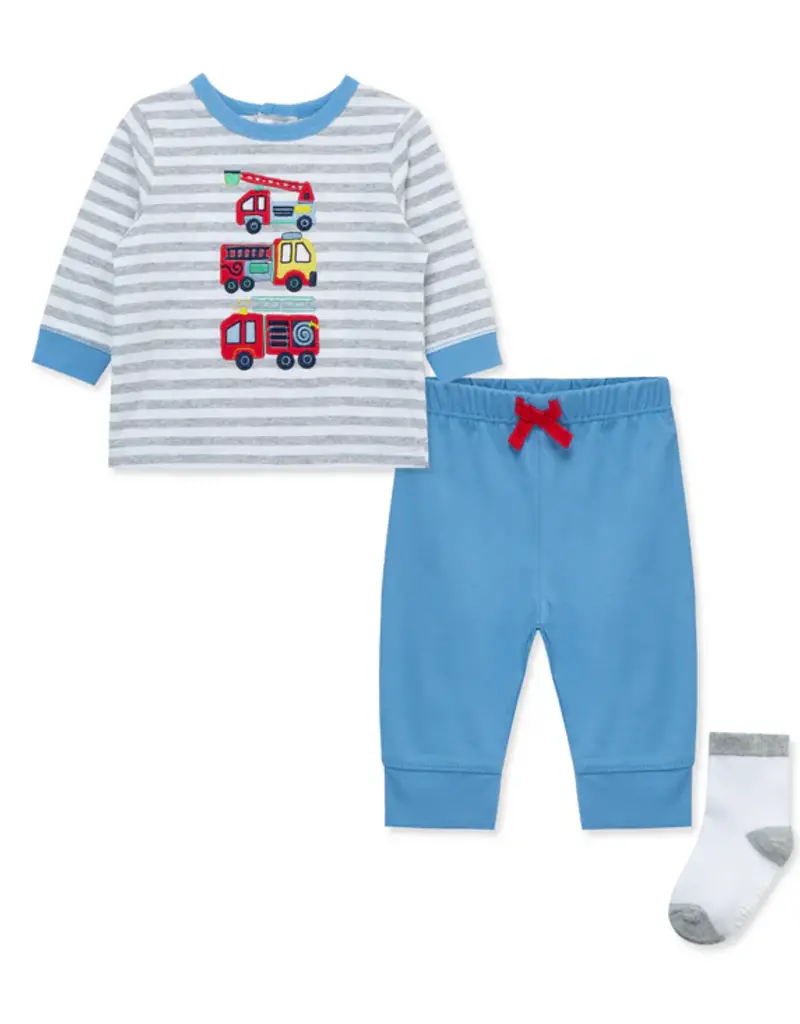 Little Me Firetrucks Jogger Set