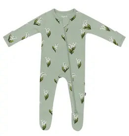 Kyte Baby Zippered Footie Thyme Lily