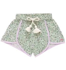 Pink Chicken SALE millie short green mini ditsy