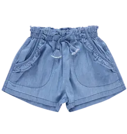 Pink Chicken theodore short medium wash chambray